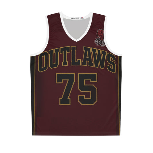 Bold Outlaws Basketball Jersey - Perfect for Sports Lovers, Team Spirit, Game Day, Gifts, and Casual Wear