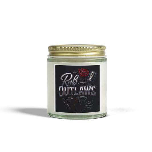 RnB Outlaws Scented Candle - Coconut Apricot Wax (4oz & 9oz) - Perfect Gift for Music Lovers